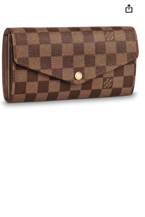 Sarah Wallet Damier Ebene Canvas 